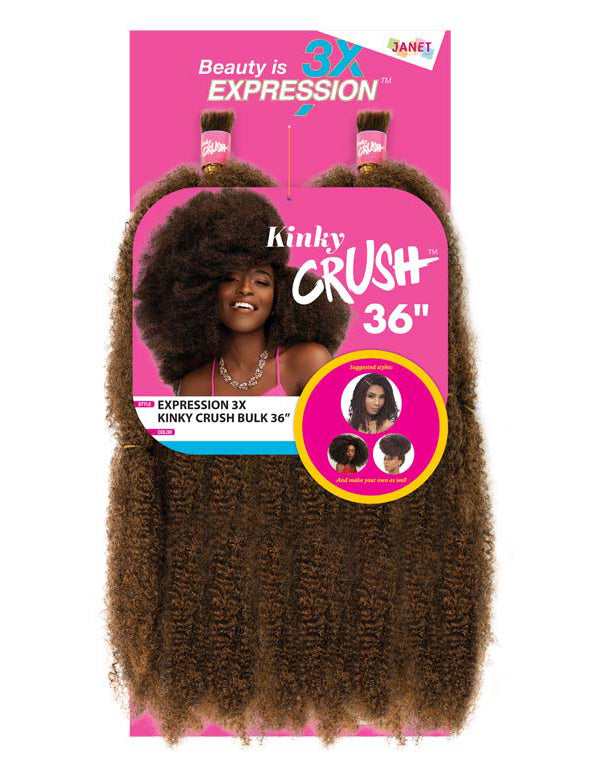 Janet Collection - 3X Kinky Crush Bulk 36"