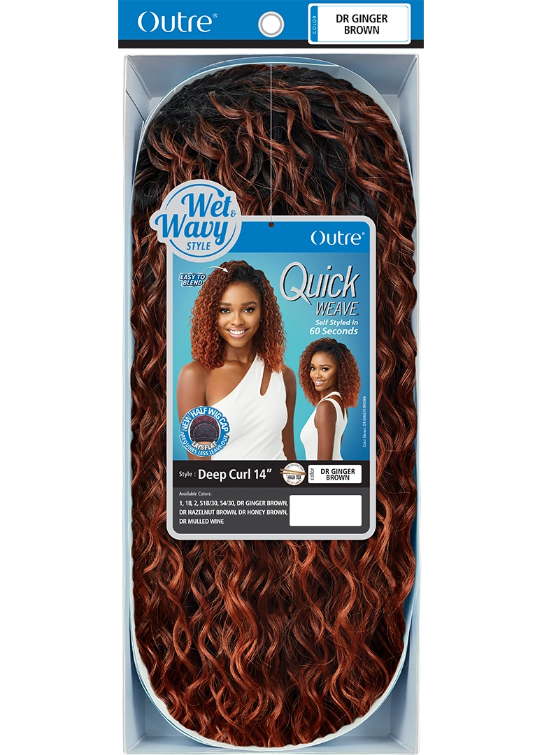 Outre - Quick Weave Half Wig DEEP CURL 14"