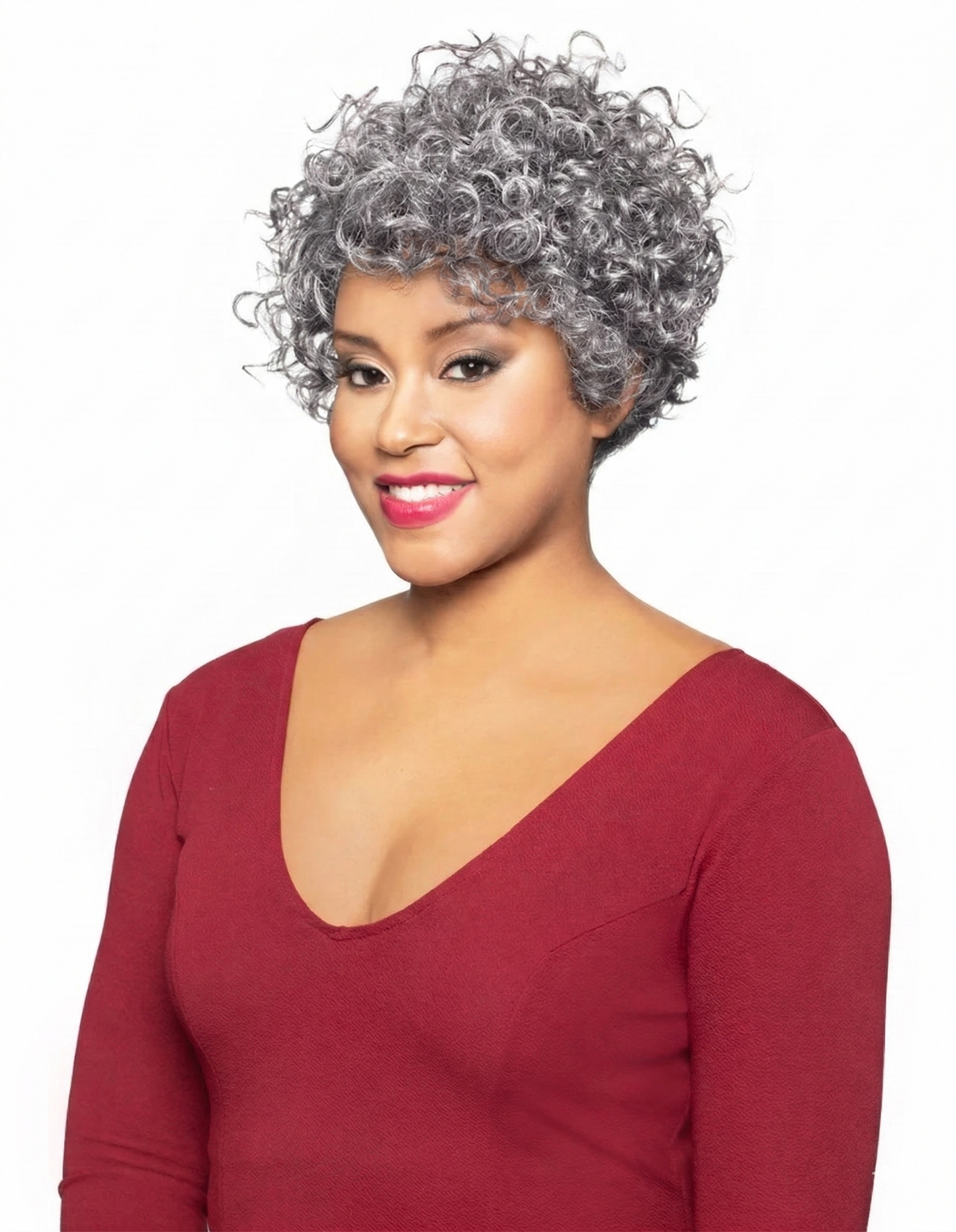 Foxy Silver - Grey Synthetic Wig ABIGAIL