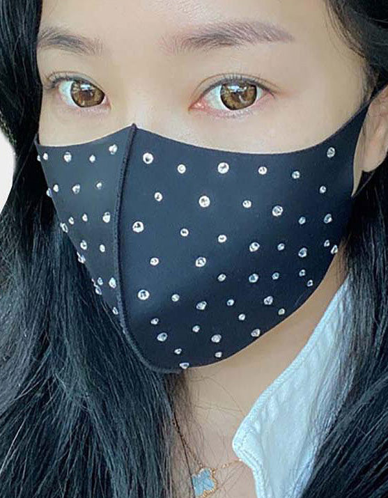 Rhinestone Face Mask
