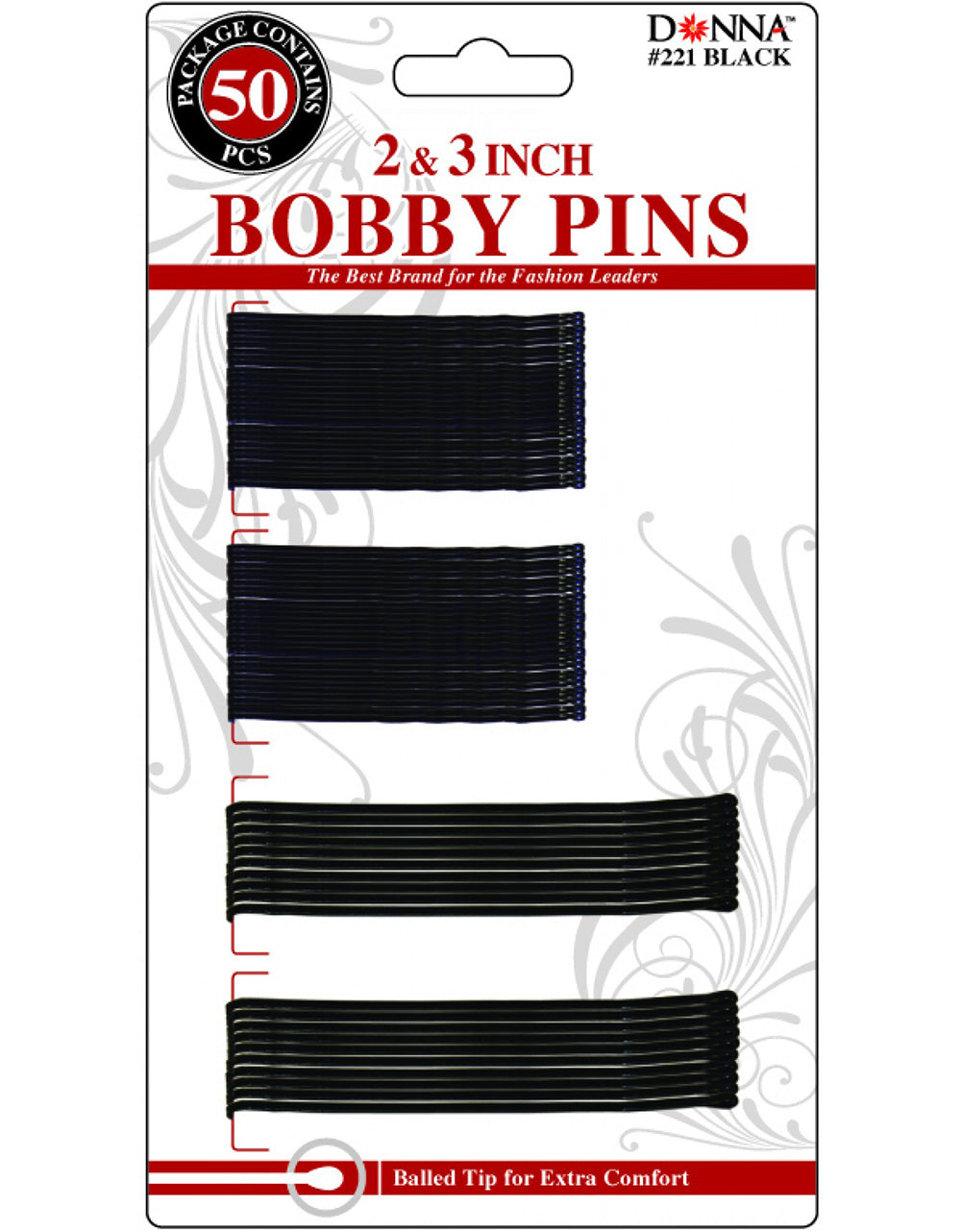 Donna - 50 pcs Assorted Bobby Pins #221