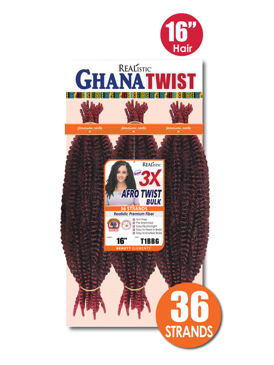 Bijoux - REALISTIC 3X GHANA AFRO TWIST BULK 16″