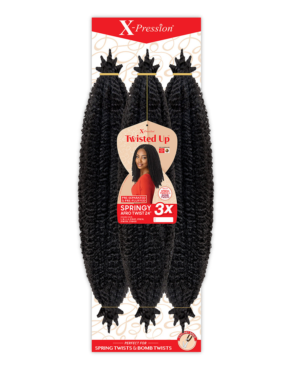 Outre - X-Pression Twisted Up 3X Springy Afro Twist 24"