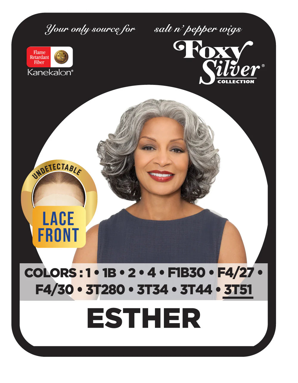 Foxy Silver - Grey Synthetic wig ESTHER