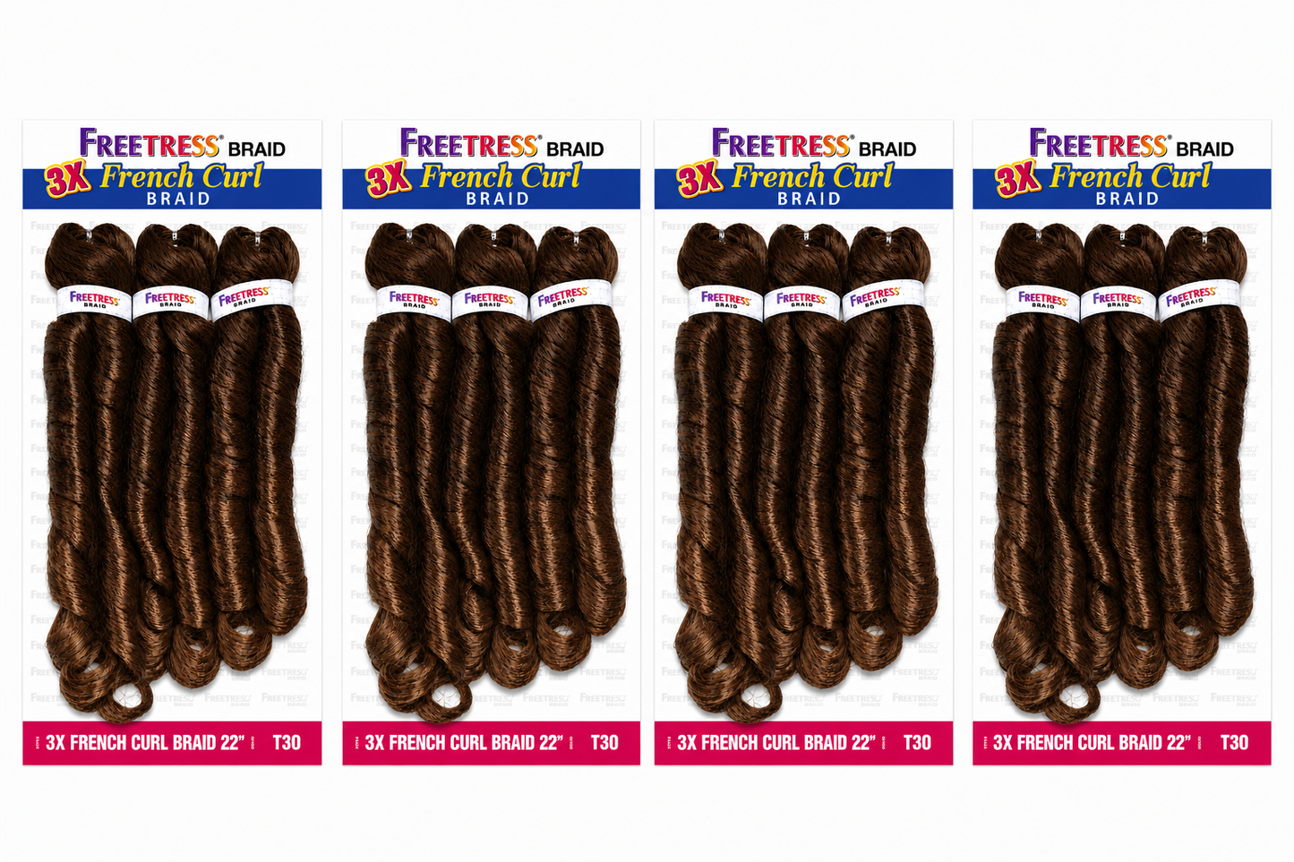FREETRESS 3X FRENCH CURL BRAID 22" (Multi Pack)