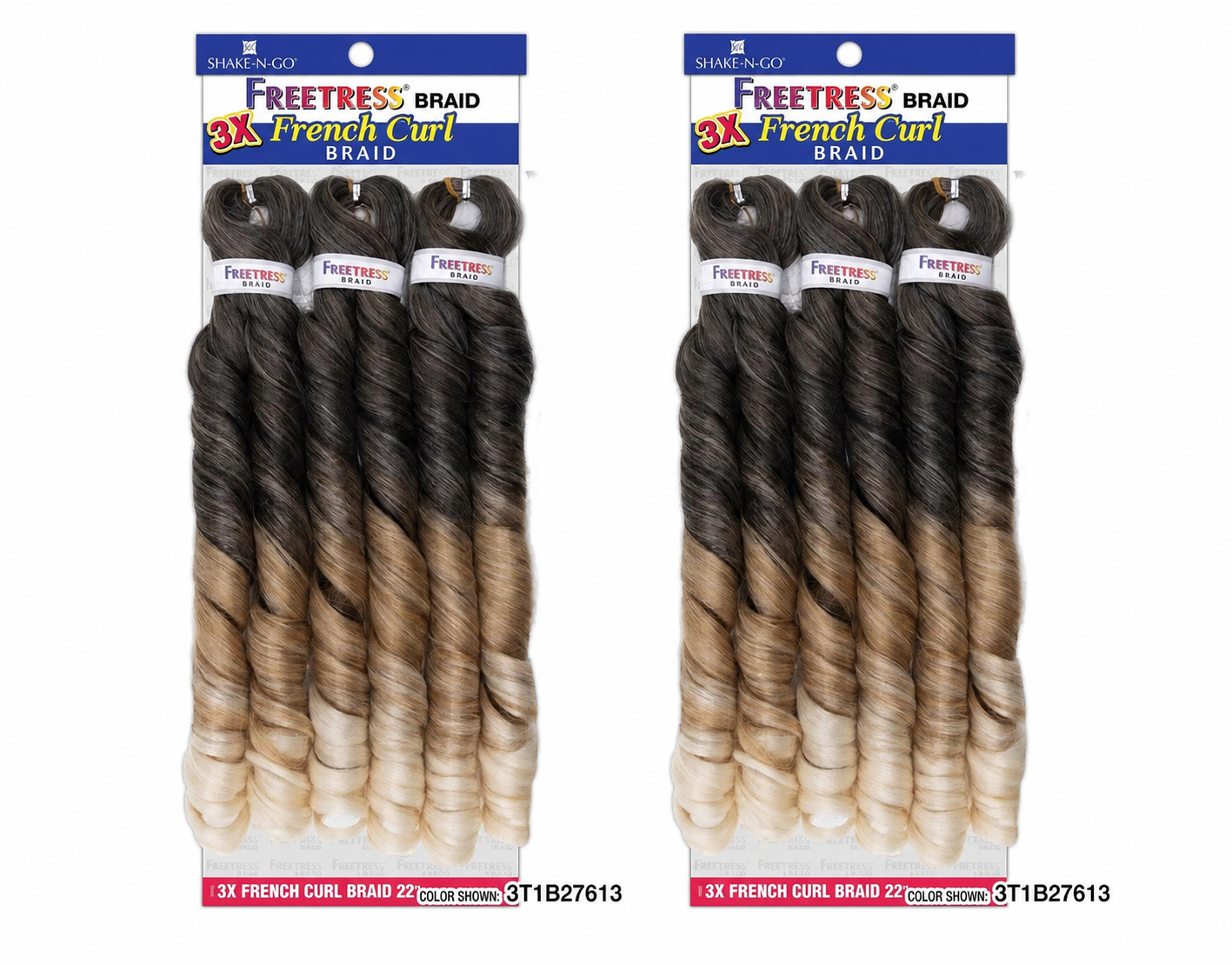 FREETRESS 3X FRENCH CURL BRAID 22" (Multi Pack)