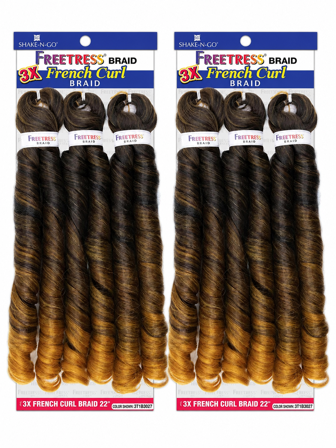 FREETRESS 3X FRENCH CURL BRAID 22" (Multi Pack)