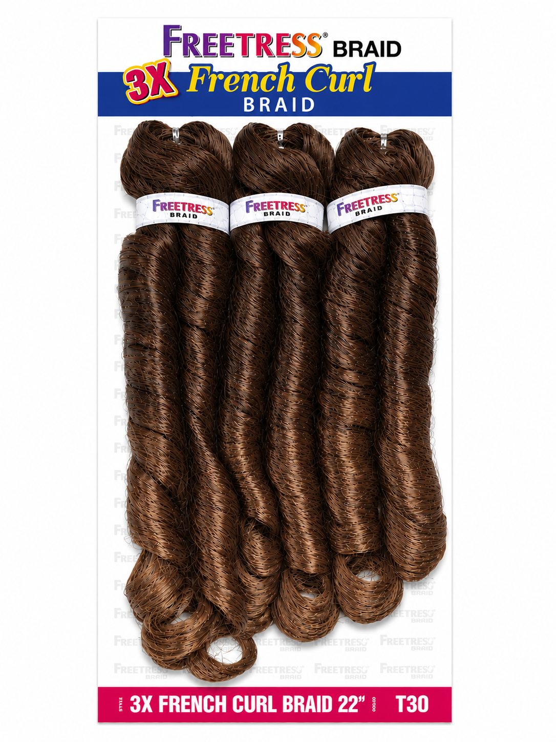 FREETRESS 3X FRENCH CURL BRAID 22" (Multi Pack)