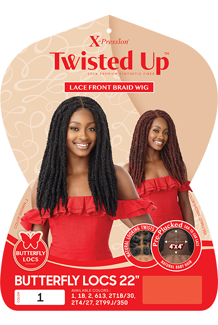 Outre - 4x4 Lace Front Wig Butterfly Locs 22"