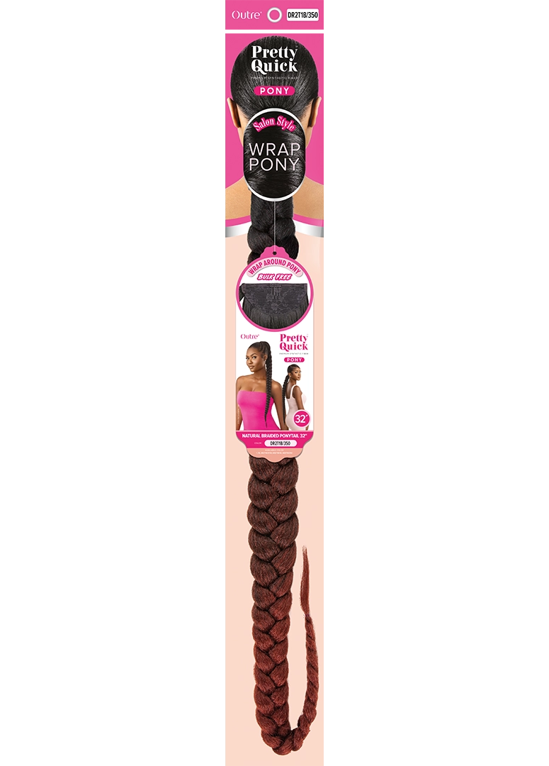 Outre - Pretty Quick NATURAL BRAIDED PONYTAIL 32"
