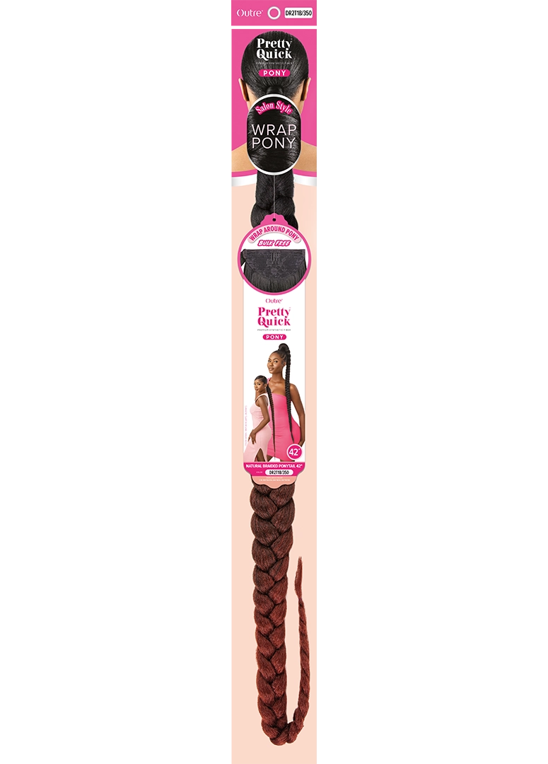 Outre - Pretty Quick NATURAL BRAIDED PONYTAIL 42"