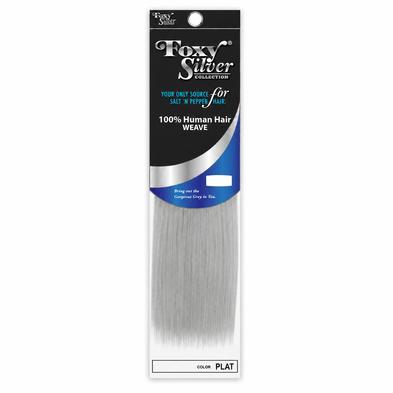 Foxy Silver - Human Hair Weave Yaki Straight 8" (Multi-Pack)