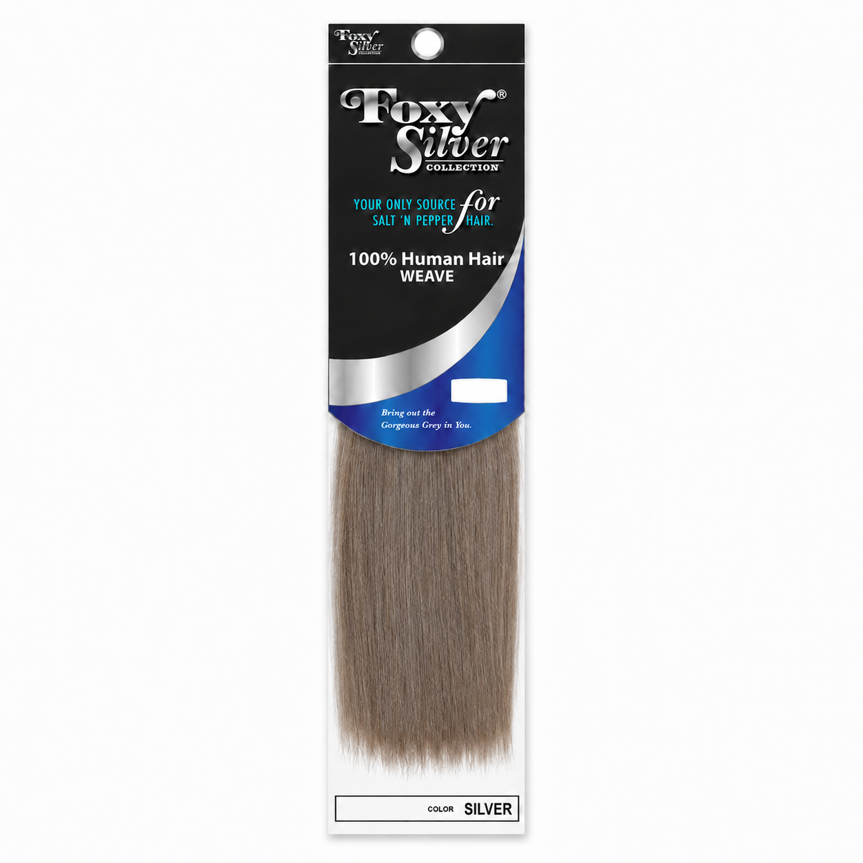 Foxy Silver - Human Hair Weave Yaki Straight 8" (Multi-Pack)