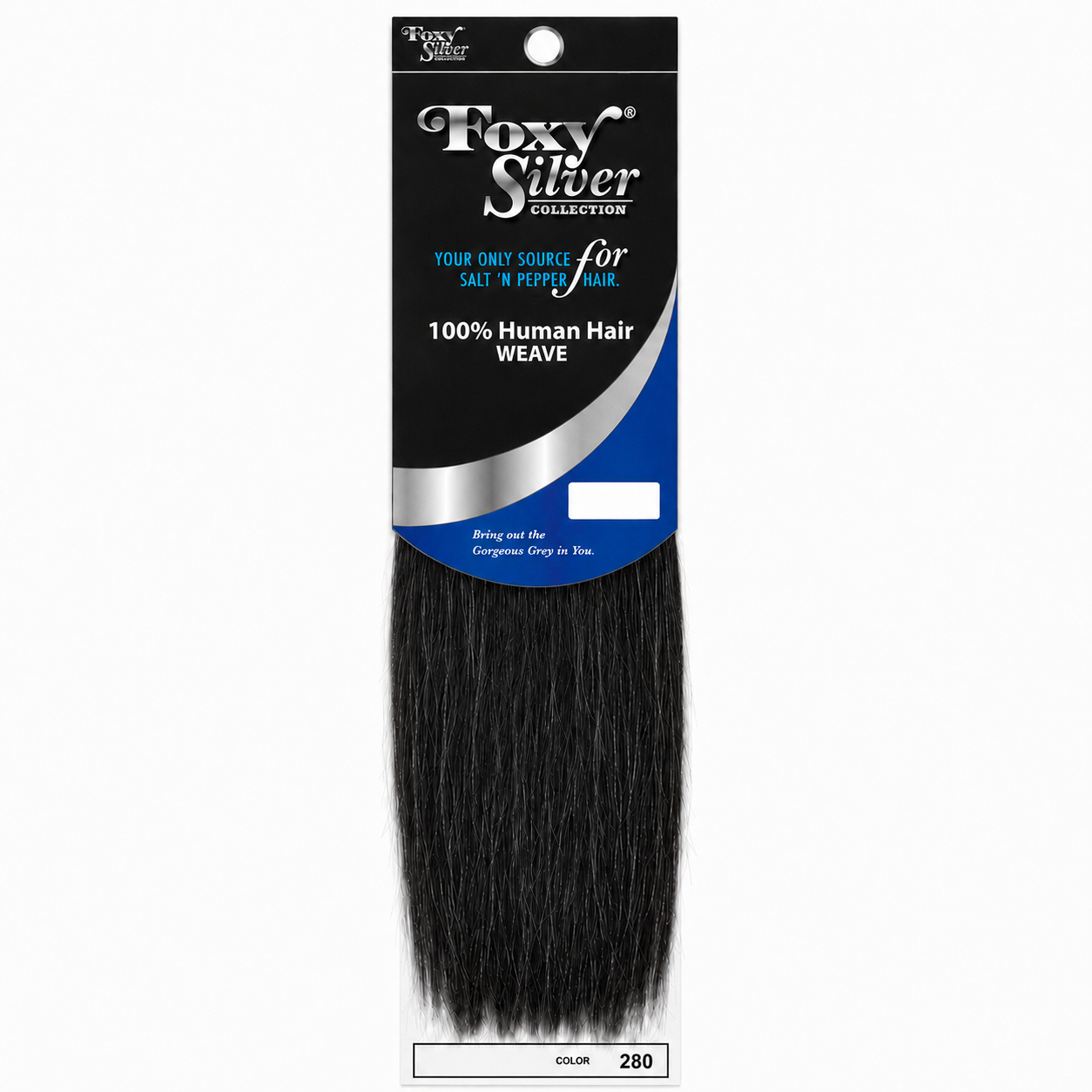 Foxy Silver - Human Hair Weave Yaki Straight 8" (Multi-Pack)
