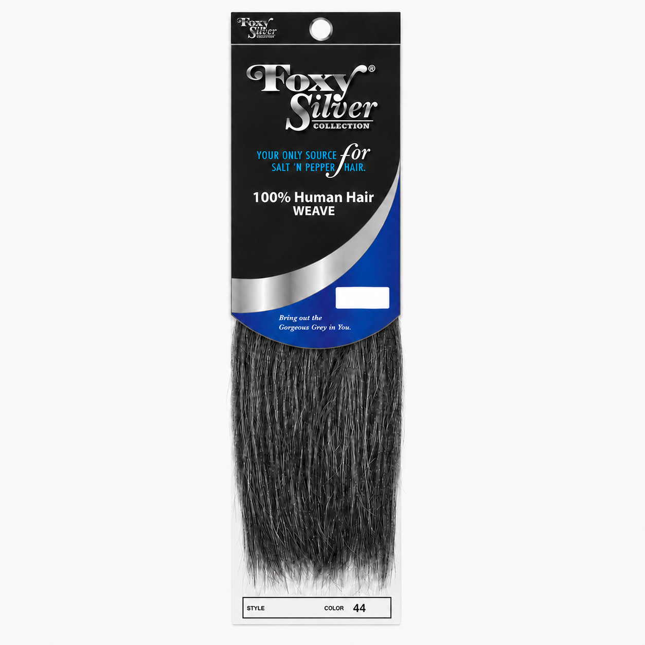 Foxy Silver - Human Hair Weave Yaki Straight 8" (Multi-Pack)