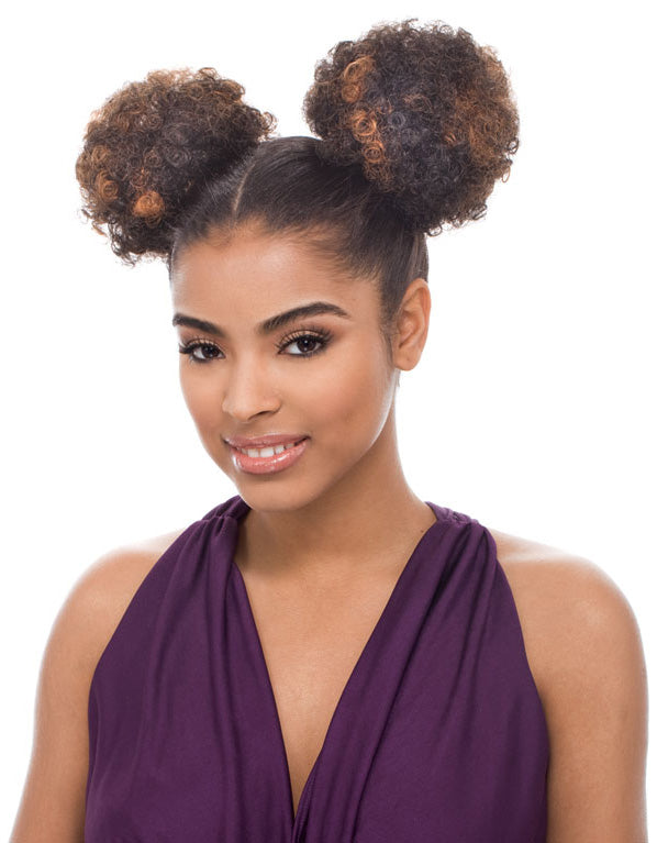 Janet Collection - Noir Afro Puff String (2pcs)