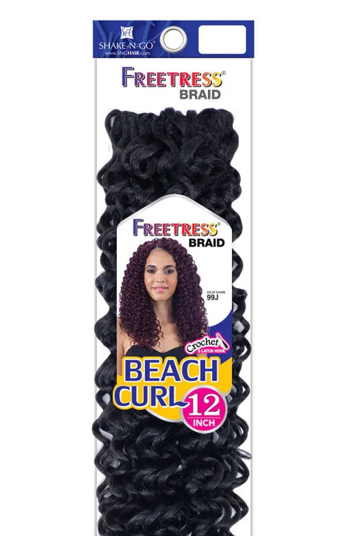 SHAKE-N-GO - FREETRESS BRAID BEACH CURL 12"