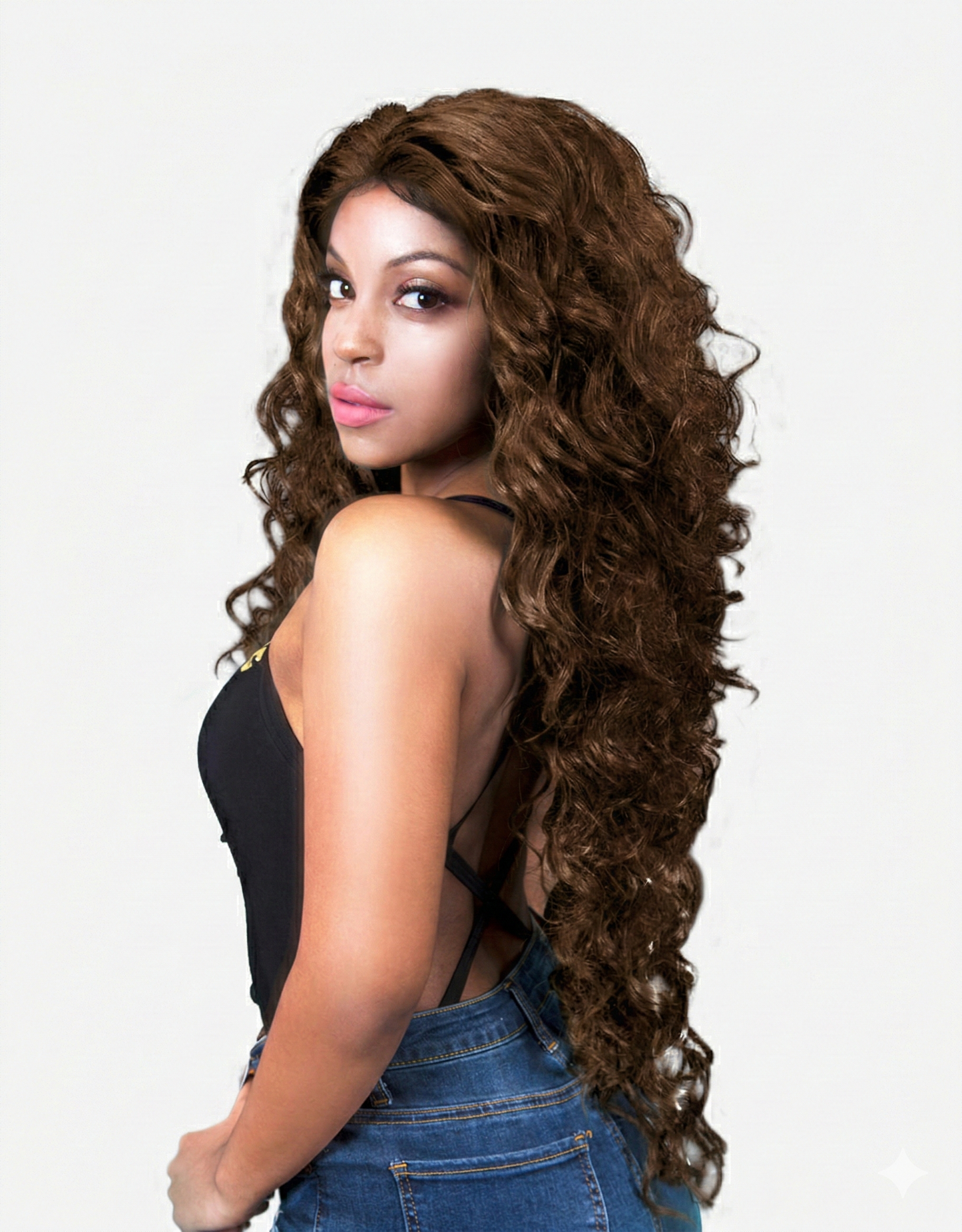 21 Tress Malaysian Human Hair Blended Lace wig HL-BROWN