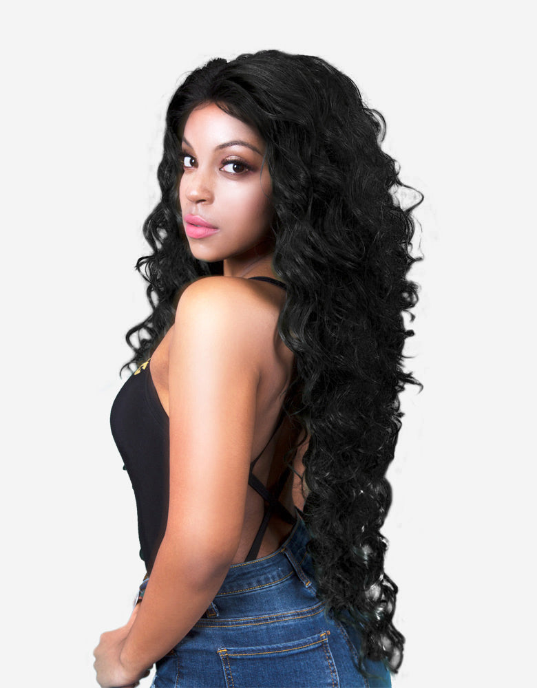 21 Tress Malaysian Human Hair Blended Lace wig HL-BROWN