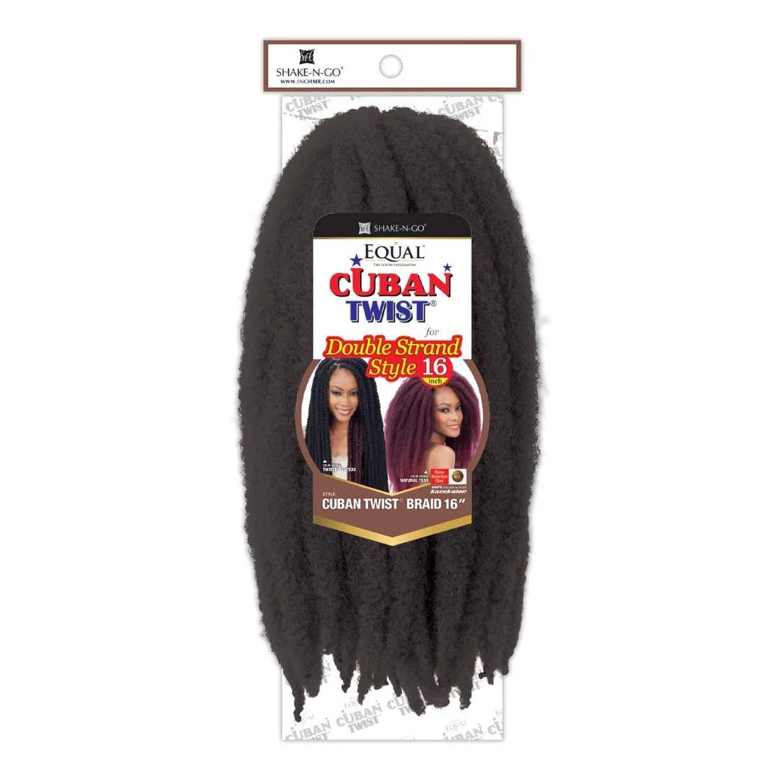 SHAKE-N-GO - FREETRESS EQUAL 3X CUBAN TWIST 16"