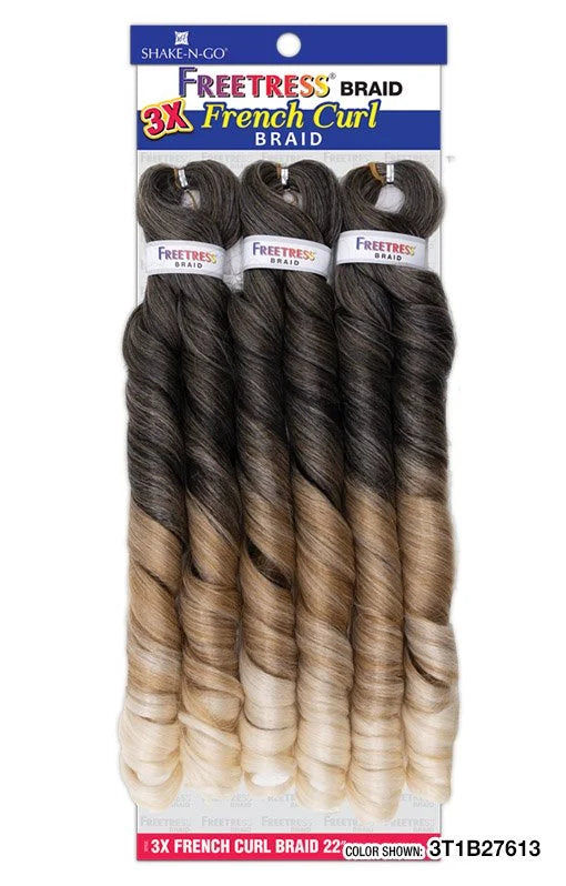 SHAKE-N-GO - FREETRESS 3X FRENCH CURL BRAID 22"