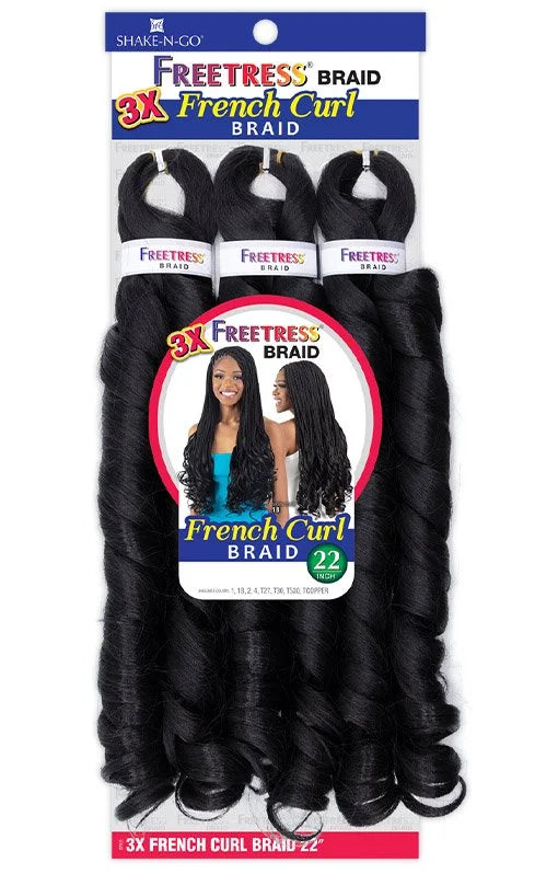 SHAKE-N-GO - FREETRESS 3X FRENCH CURL BRAID 22"