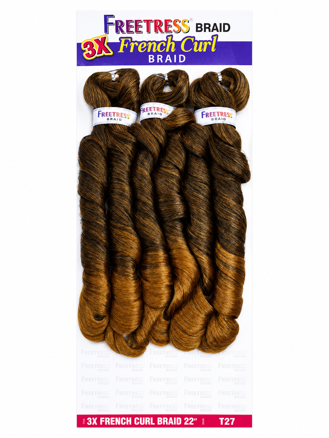 FREETRESS 3X FRENCH CURL BRAID 22" (Multi Pack)