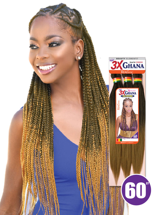 Bijoux - 3X GHANA BRAID 60"