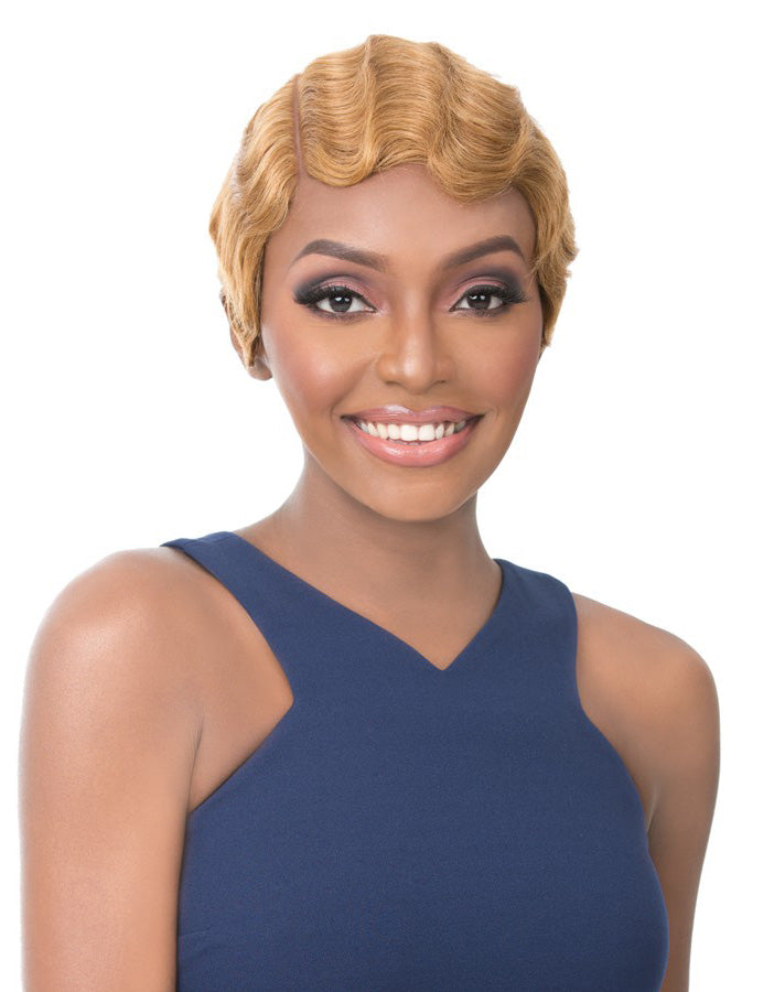 It's a cap weave - 100% Human Hair Wig HH NUNA