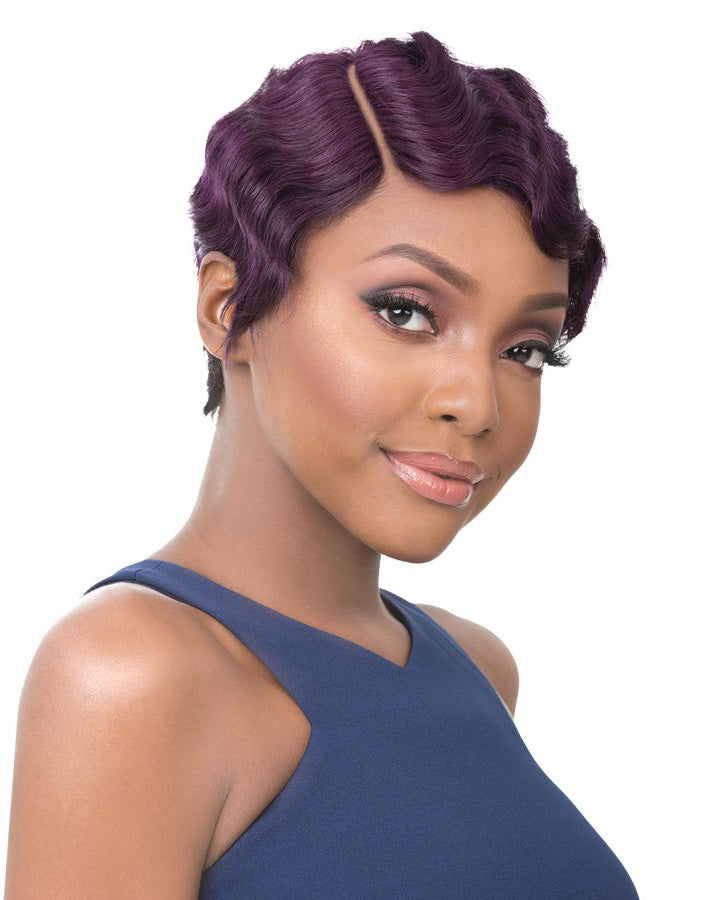 It's a cap weave - 100% Human Hair Wig HH NUNA