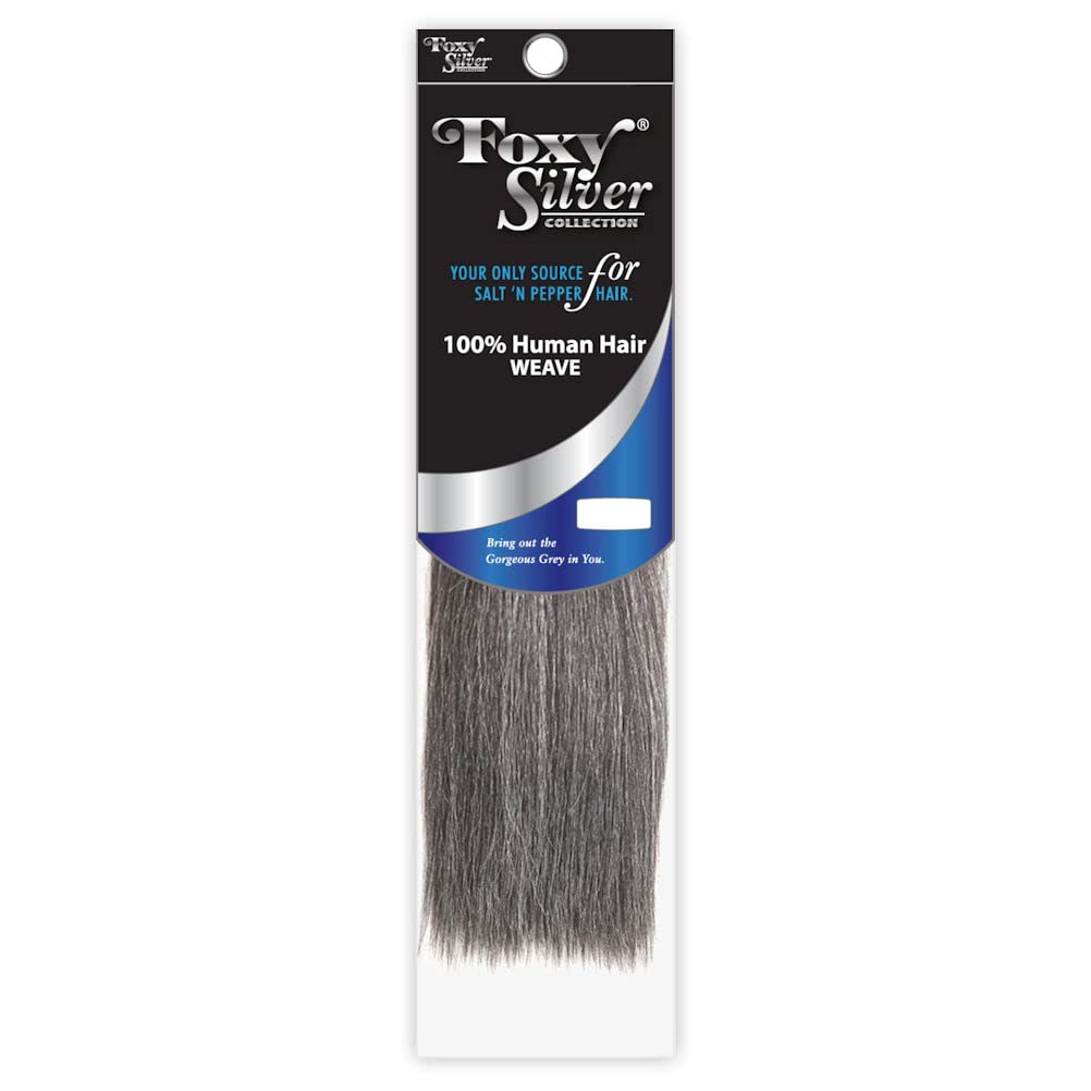Foxy Silver - Human Hair Weave Yaki Straight