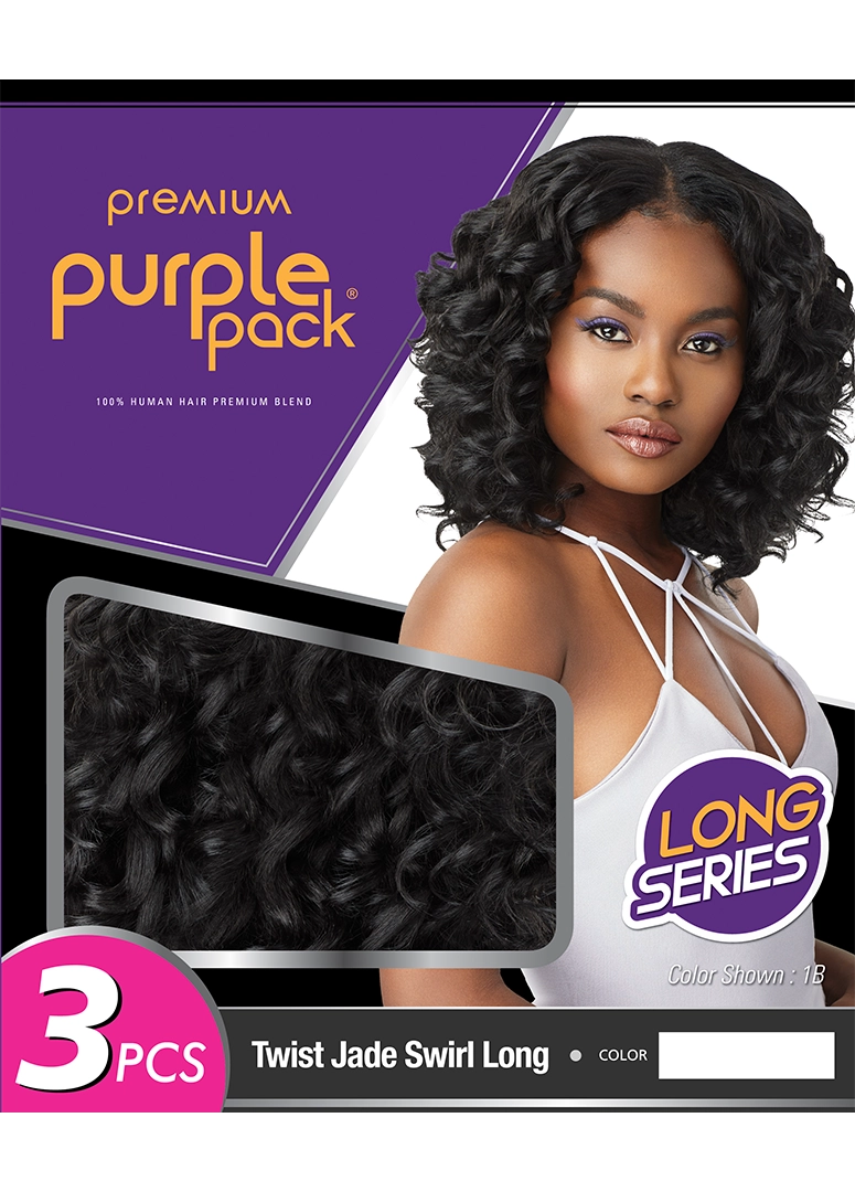 Outre - Purple Pack 3PCS TWIST JADE SWIRL LONG