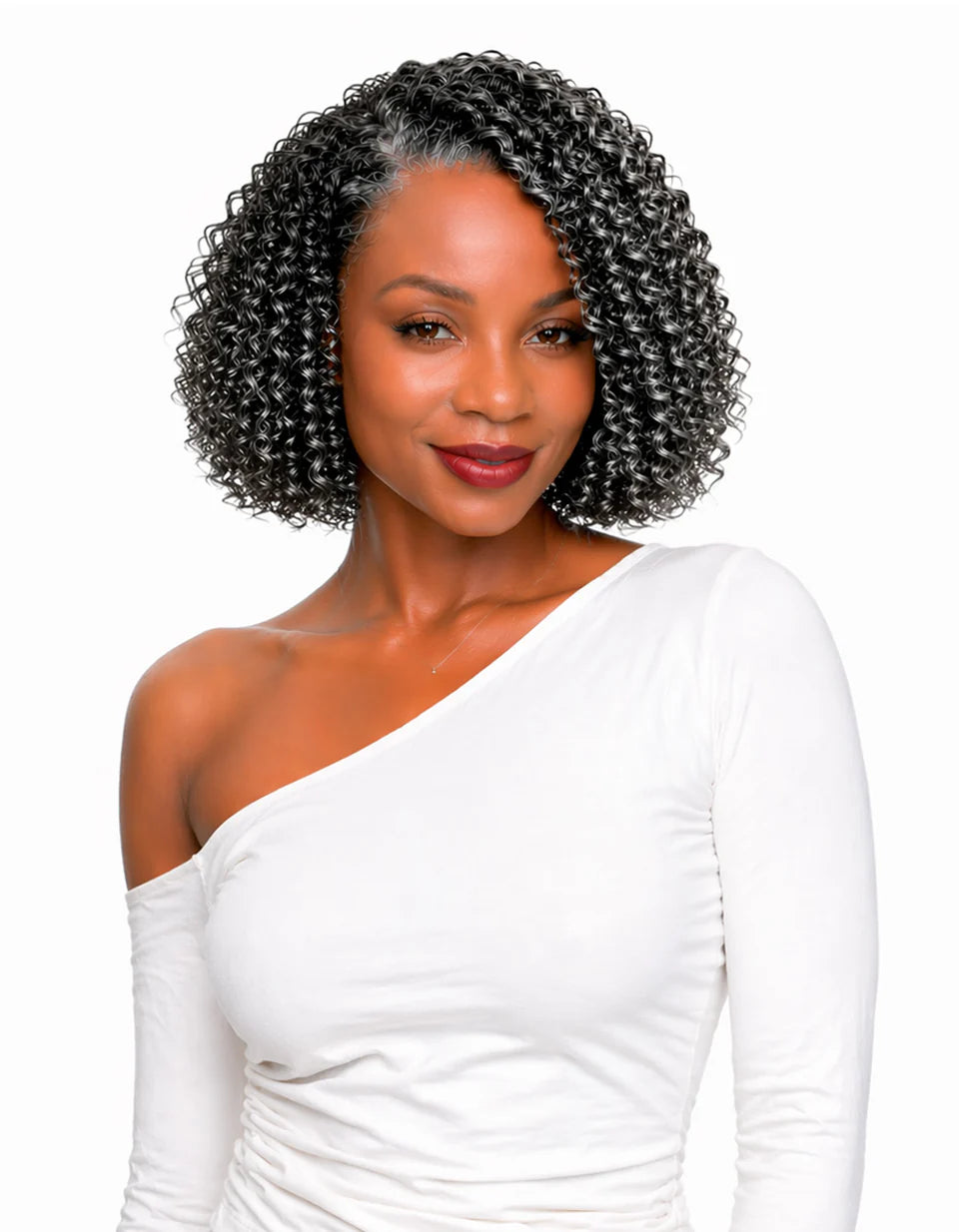 Foxy Silver - Human Hair Weave Jerry Curl