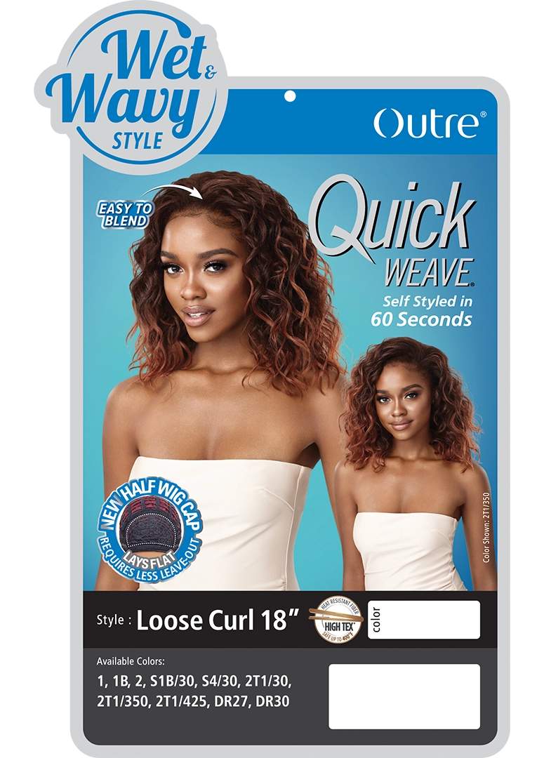 Outre - Quick Weave Half Wig LOOSE CURL 18"