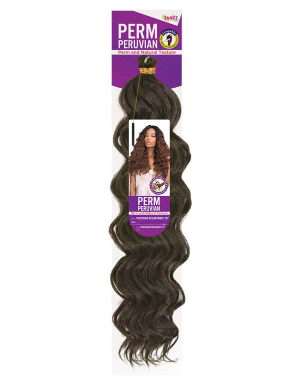 Janet Collection - Perm Peruvian Ocean Wave 18"