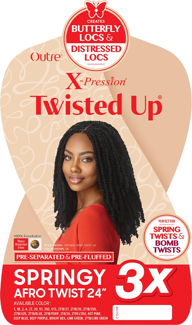 Outre - X-Pression Twisted Up 3X Springy Afro Twist 24"
